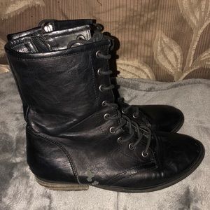 Studded combat boots